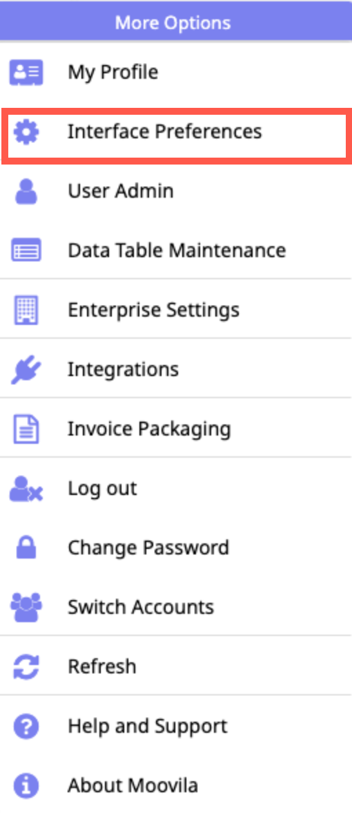 MoreOptionsMenu_InterfacePreferences